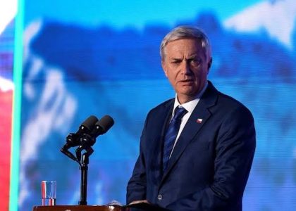 President José Antonio Kast and Foreign Minister Francisco Pérez Mackenna attend a Shield of the Americas meeting.